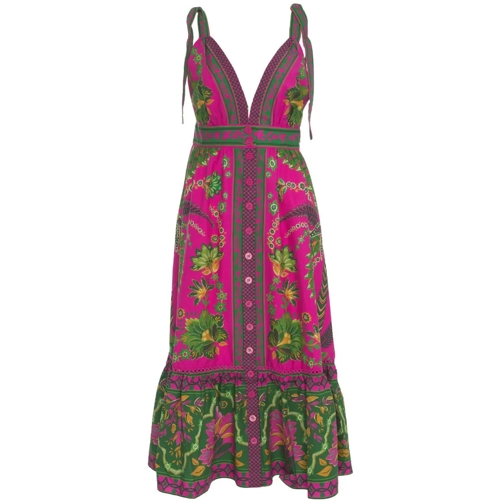 Farm Rio Robes midi Midi dress 'Ana Tapestry' rose