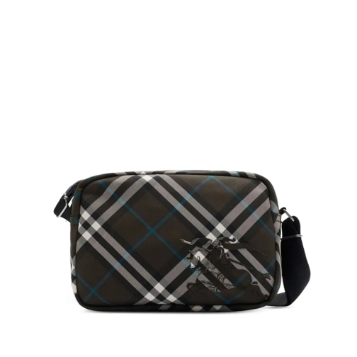 Burberry Schultertasche Plaid Pattern Shoulder Bag With Adjustable Strap Black