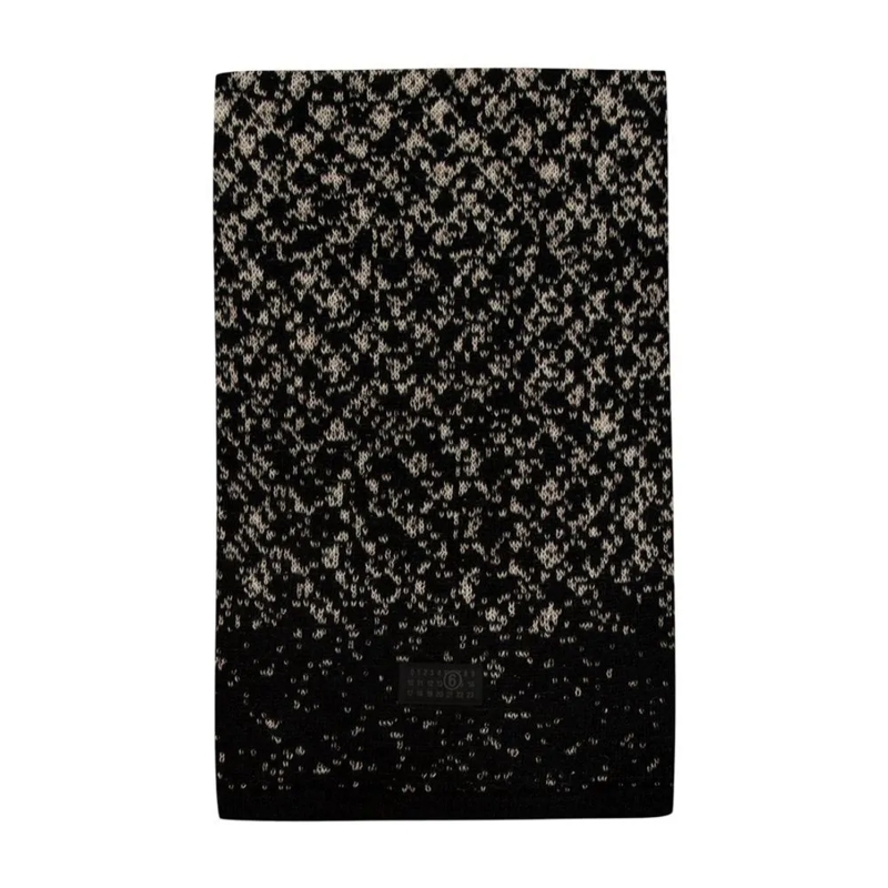 MM6 Maison Margiela Écharpe légère Textured Gradient Wool Scarf Black