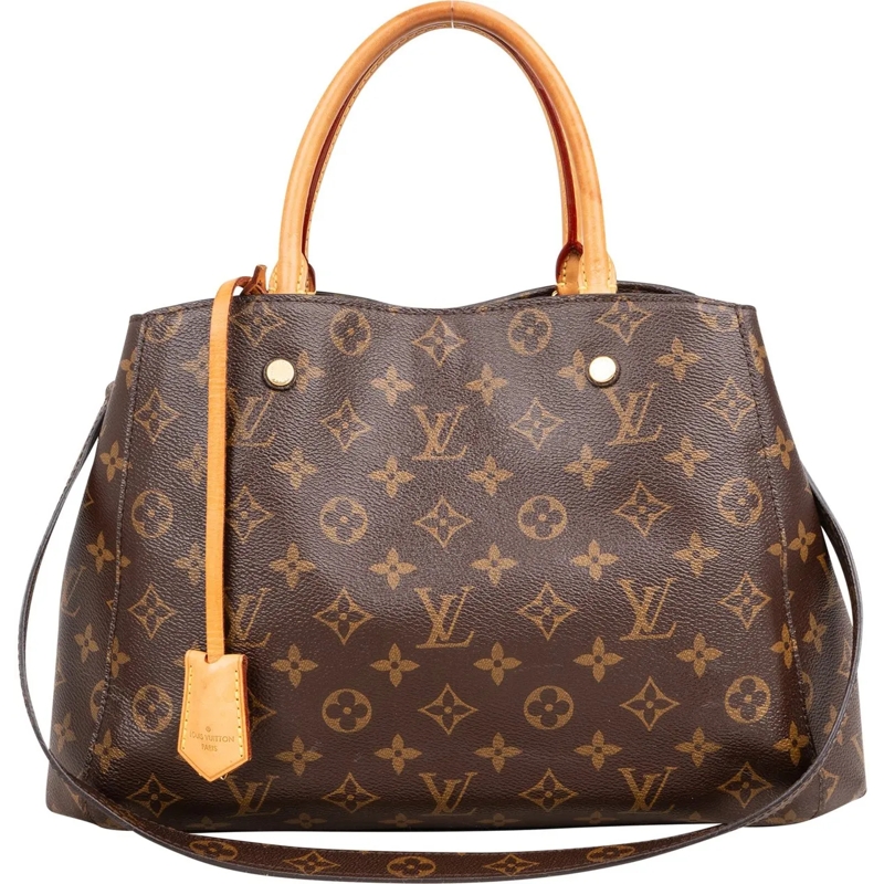 Louis Vuitton Tote Louis Vuitton Canvas Monogram Montaigne MM Handbag braun