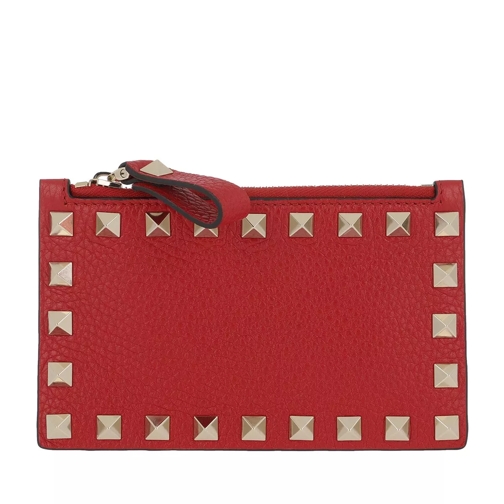 Valentino Garavani Wallet Leather Red Card Case