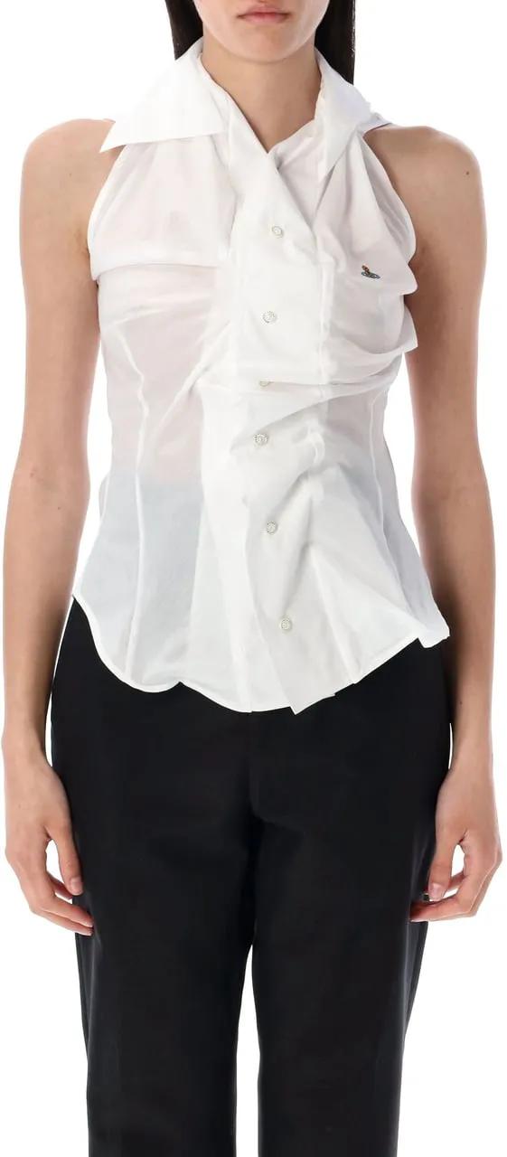 Thumbnail - Vivienne Westwood - Drunken Ss Shirt - Größe 42 - weiß