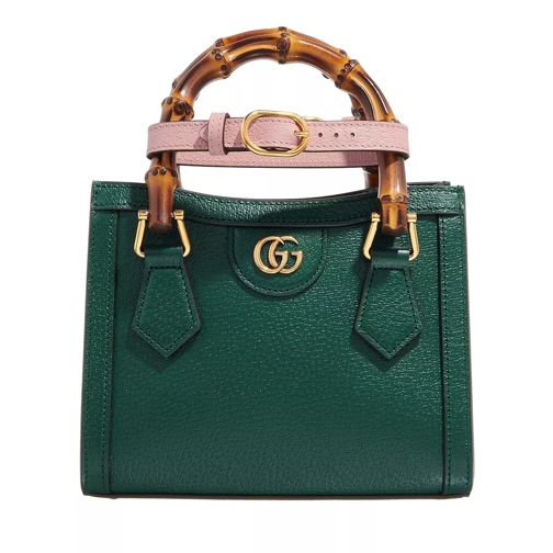 Gucci Mini Diana Tote Bag Vintage Green/Powder Pink Tote