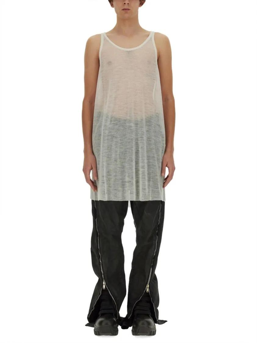 Thumbnail - Rick Owens - Knitted Tank Top - Größe ONE SIZE - weiß