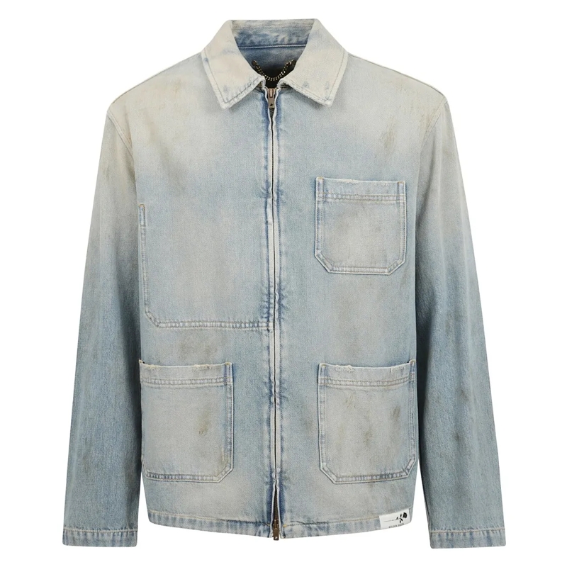 Golden Goose Jeansjacke Oversized Sand Denim Jacket Grey