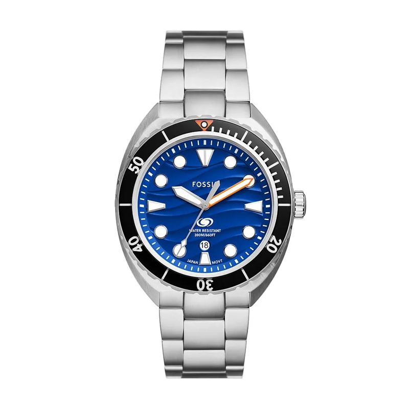 Fossil Chronograph Breaker Uhr Silber