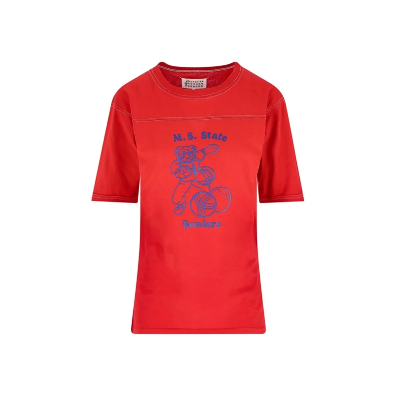 Maison Margiela T-Shirt Logo T-Shirt – Red Red