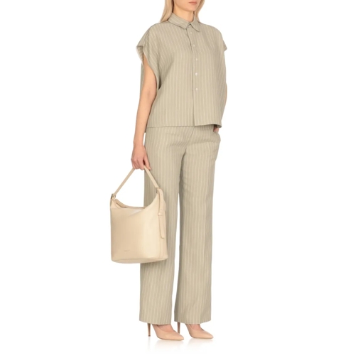 Fabiana Filippi Sac à bandoulière Ivory Pebbled Letaher Bag Neutrals (Image 2)