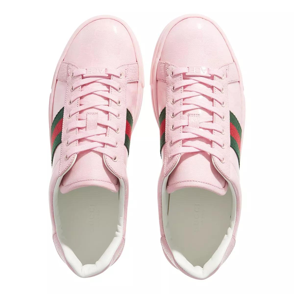Gucci Sneakers Ace Sneaker With Web in poeder roze