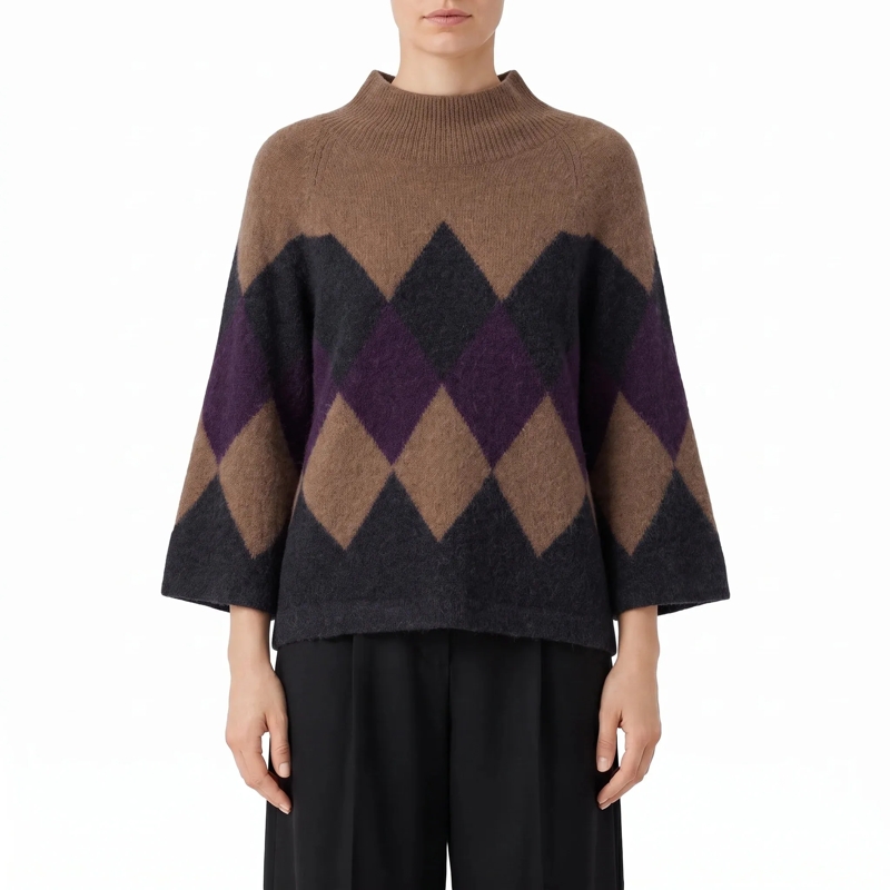 Luisa Cerano Pull Pullover aus Alpaka-Woll-Mix braun(Image 2)