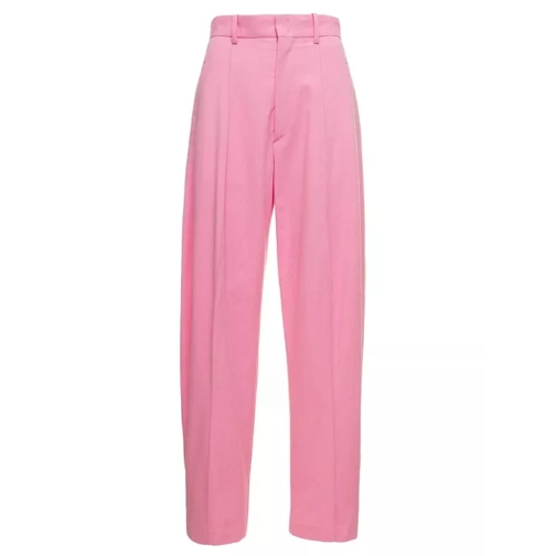 Isabel Marant Sopiaeva' Baby Pink Palazzo Pants With Belt Loops  Pink Byxor