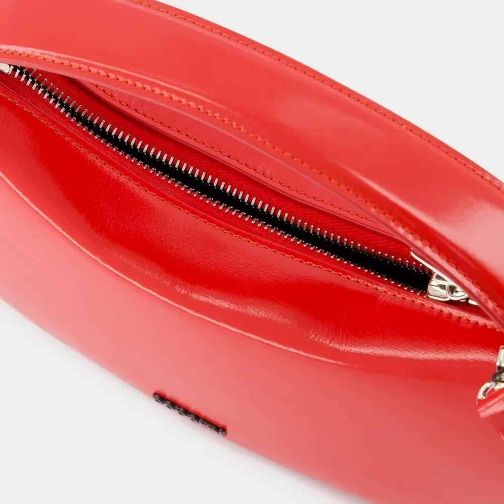 Coperni Crossbody bags Small Sound Swipe Bag Leather Red in rood