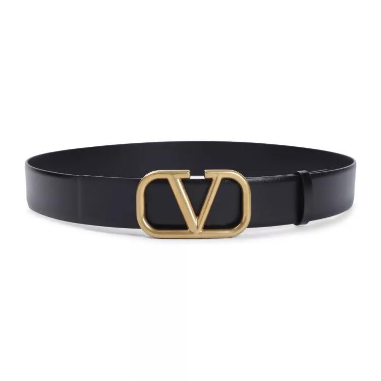 VALENTINO Gürtel - Vlogo Signature Buckled Belt - Gr. 100 - in Schwarz - für Damen