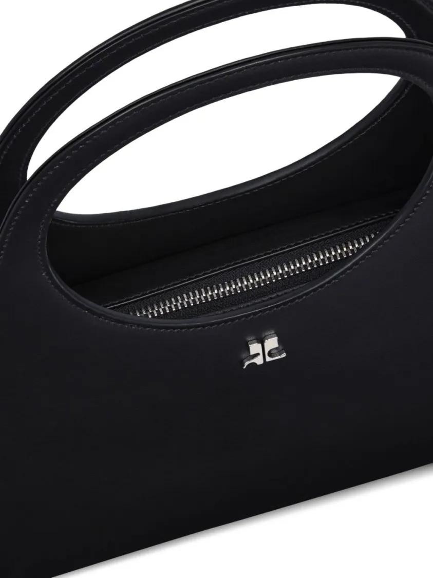 Courrèges Crossbody bags Black Handbag With Concealed Zip And Versatile Str in zwart