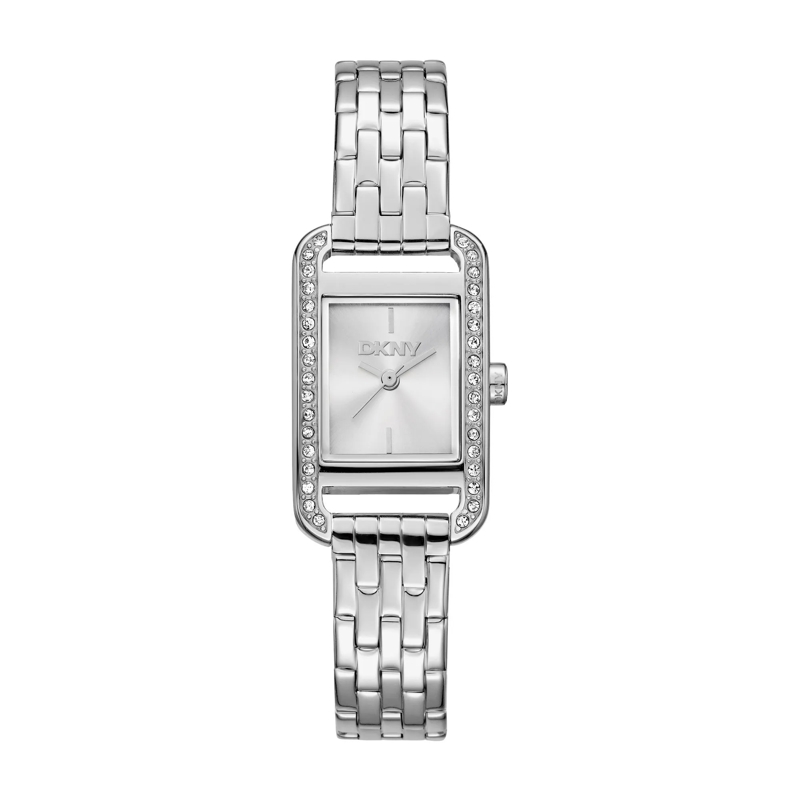DKNY Quarzuhr Quarzuhr Signature Square Watch silber