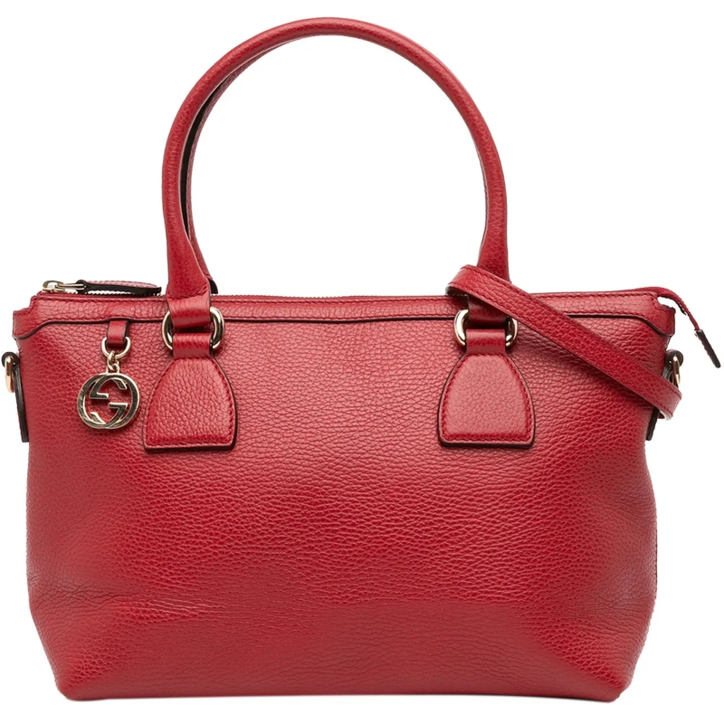 Gucci Sac à bandoulière Dollar Calfskin GG Charm Satchel rot