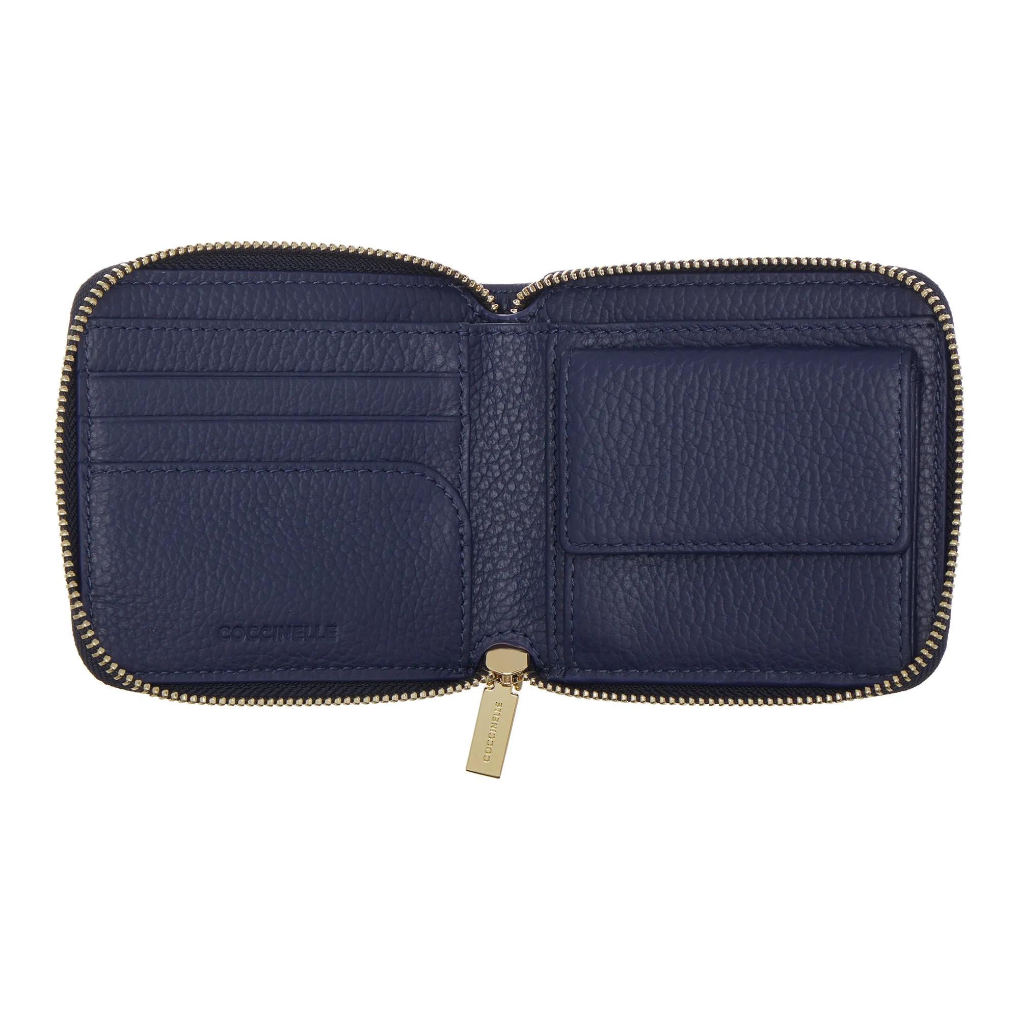財布・小物その他 COCCINELLE Woman Wallet Blue E2MW511E701 B50 Coccinelle Metallic Soft Royal Blue | Zip-Around Wallet