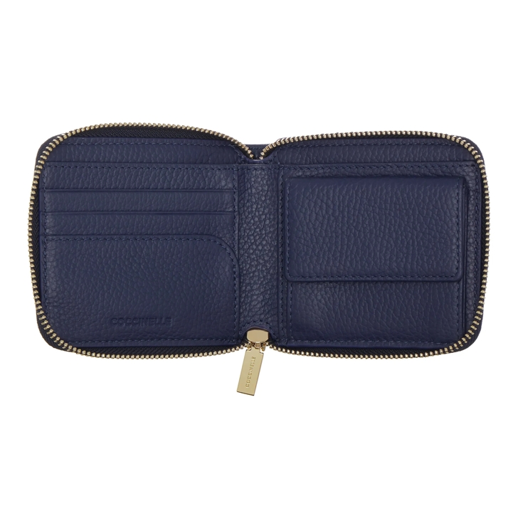 財布・小物その他 COCCINELLE Woman Wallet Blue E2MW511E701 B50 Coccinelle Metallic Soft Royal Blue | Zip-Around Wallet