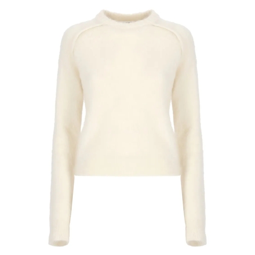 Jil Sander Pullover Wool And Mohair Sweater Neutrals