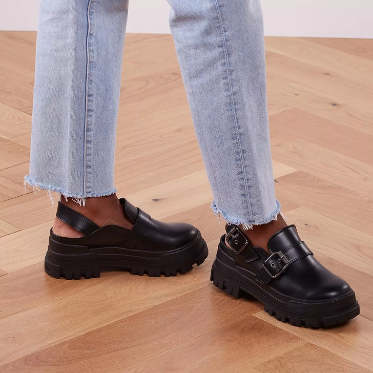 Buffalo Aspha Clog Snd Black Loafer