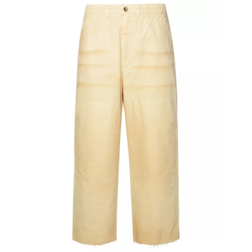 Golden Goose Beige Cotton Pants Neutrals 