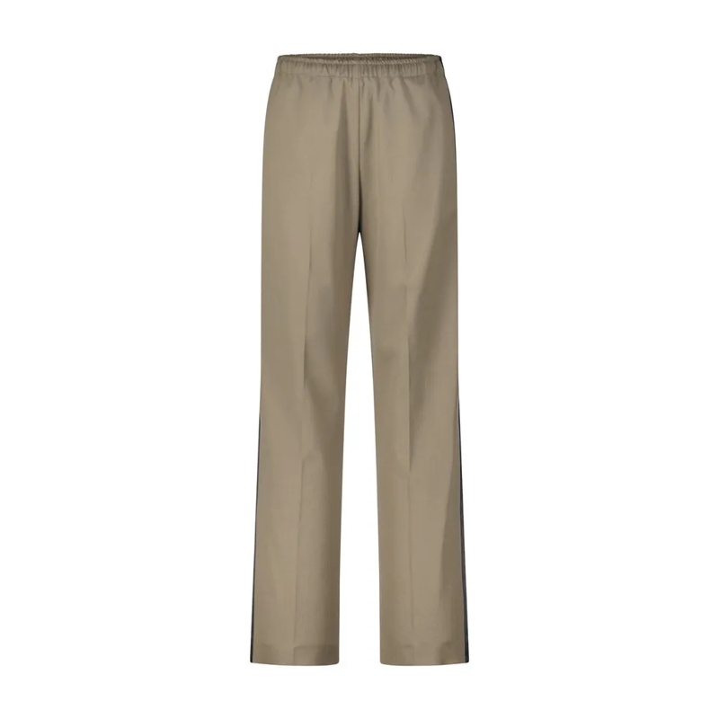 MM6 Maison Margiela  Brown Satin Band Pants With Contrast Detailing Brown