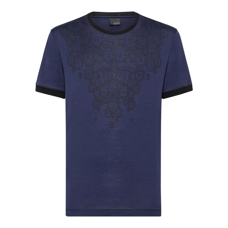 BILLIONAIRE T-Shirt T-Shirt Crest dunkel-blau