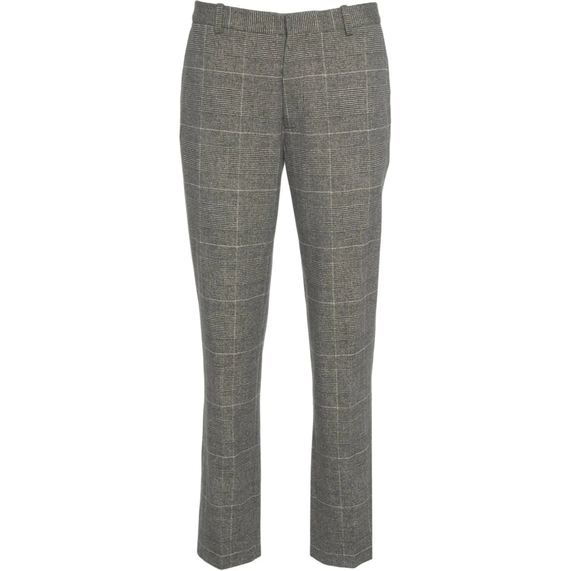 CIRCOLO 1901 Chino Chino pants with check pattern schwarz