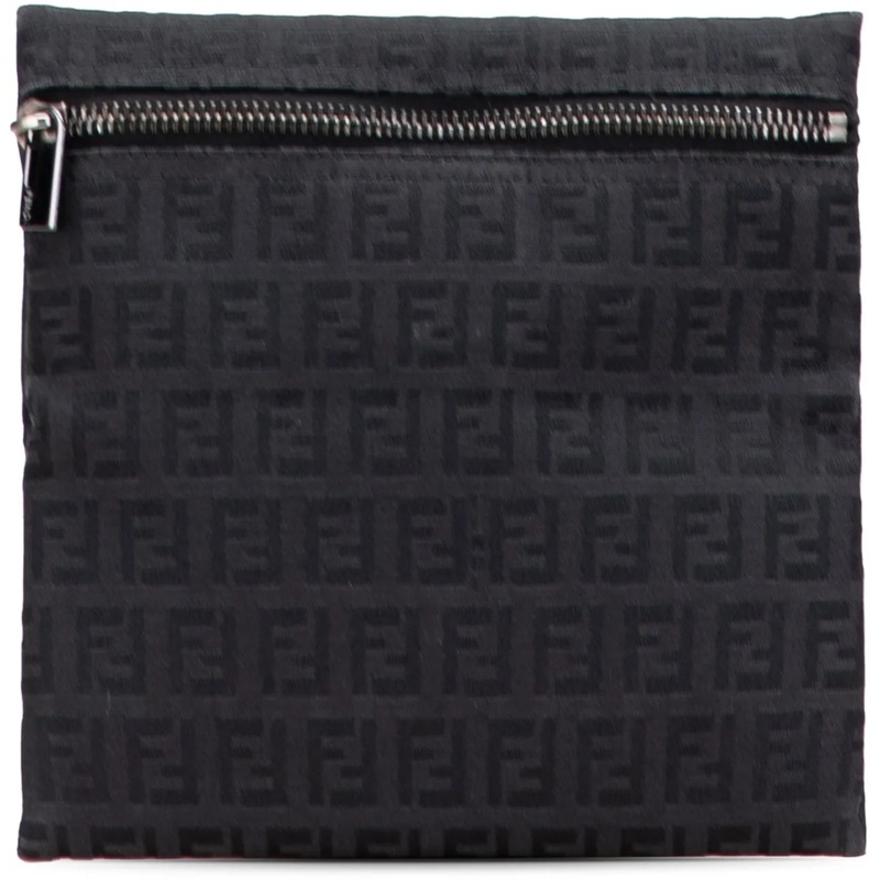 Fendi Necessaire Zucchino Canvas Pouch schwarz