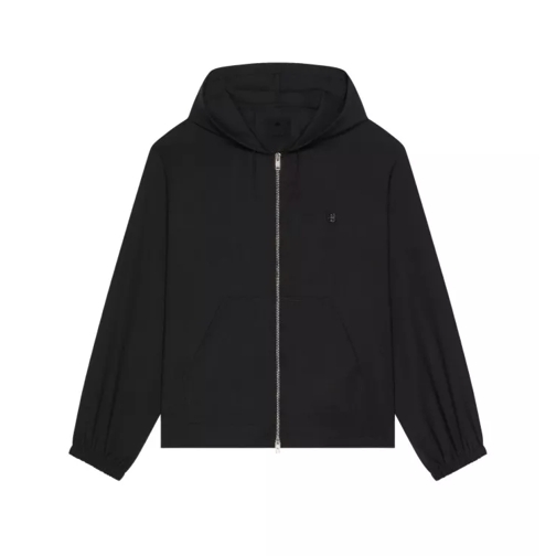 Givenchy  Zipped Wool Hoodie Black