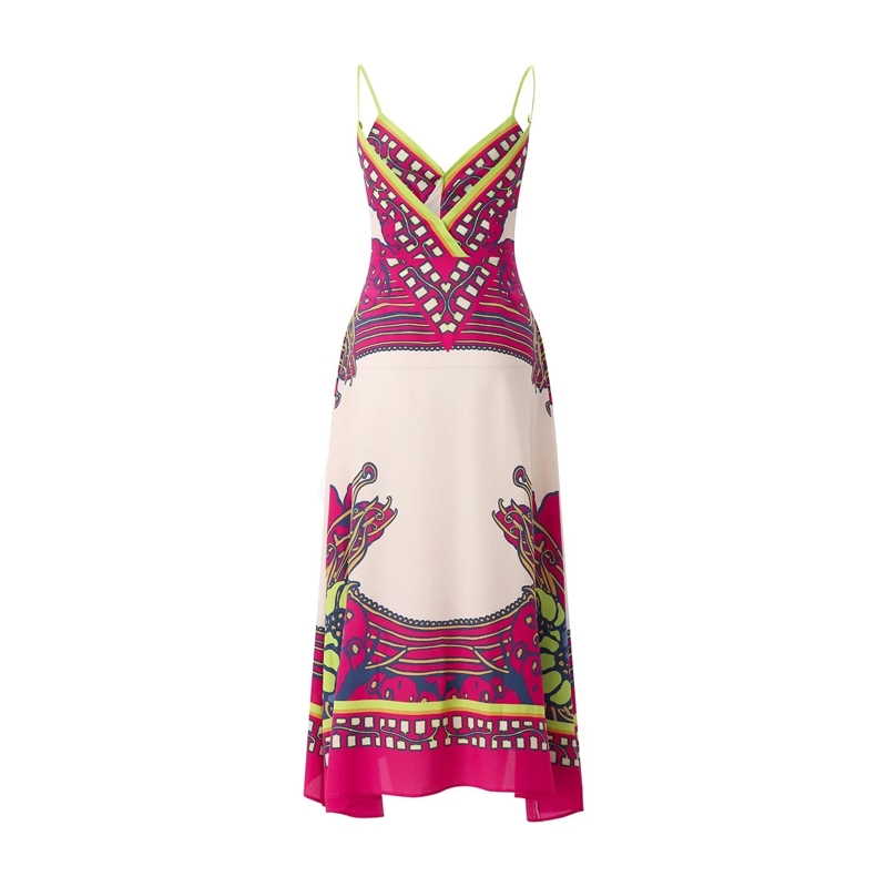 LaDoubleJ Maxikleid Midikleid aus Seide mehrfarbig(Image 2)