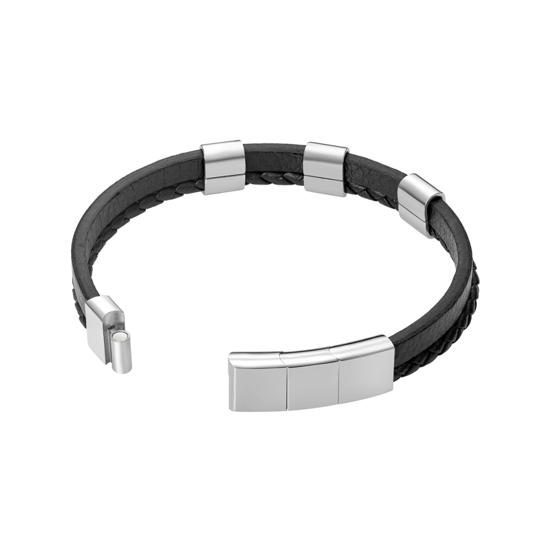 Police Armband Armband Unity- Herrenarmband- Farbe: schwarz-  schwarz(Image 3)