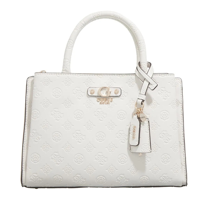 Guess Tote Gerty Girlfriend Satchel Off White