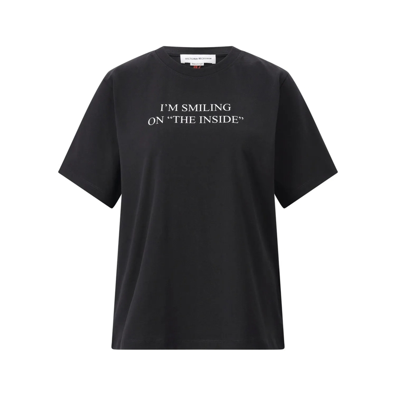 Victoria Beckham T-Shirt T-Shirt mit Print Schwarz(Image 2)