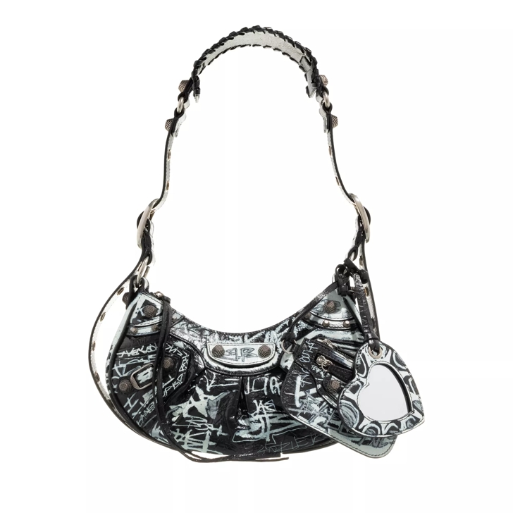 Black shoulder bags outlet uk