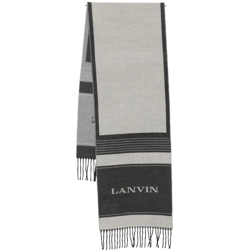Lanvin Wollschal Scarfs Grey grau