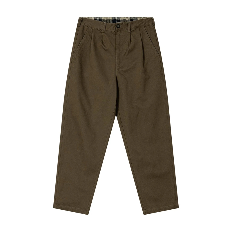 Barbour Pantalon Baumwollhose Yorklane Twill braun