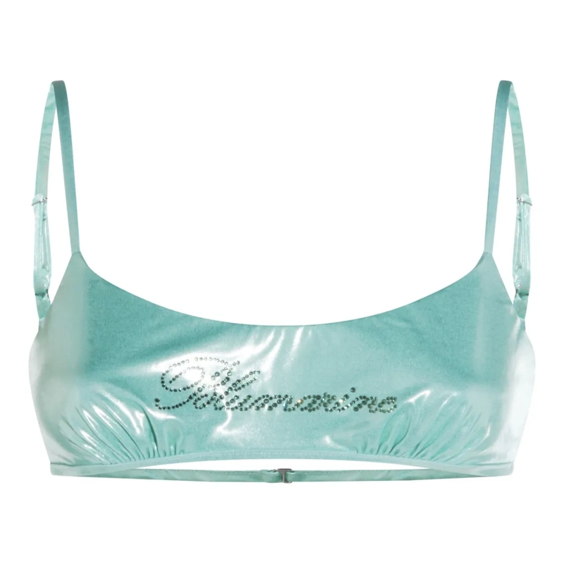 Blumarine  Tailored Bikini Top Green