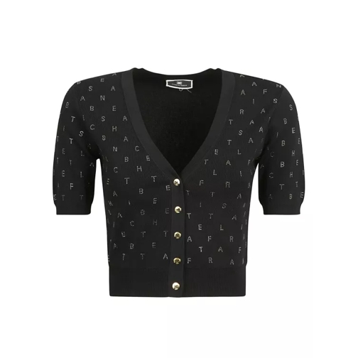 Elisabetta Franchi Crop Knitwear Black 