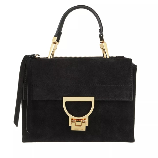 Coccinelle Handbag Suede Leather Noir Cross body-väskor