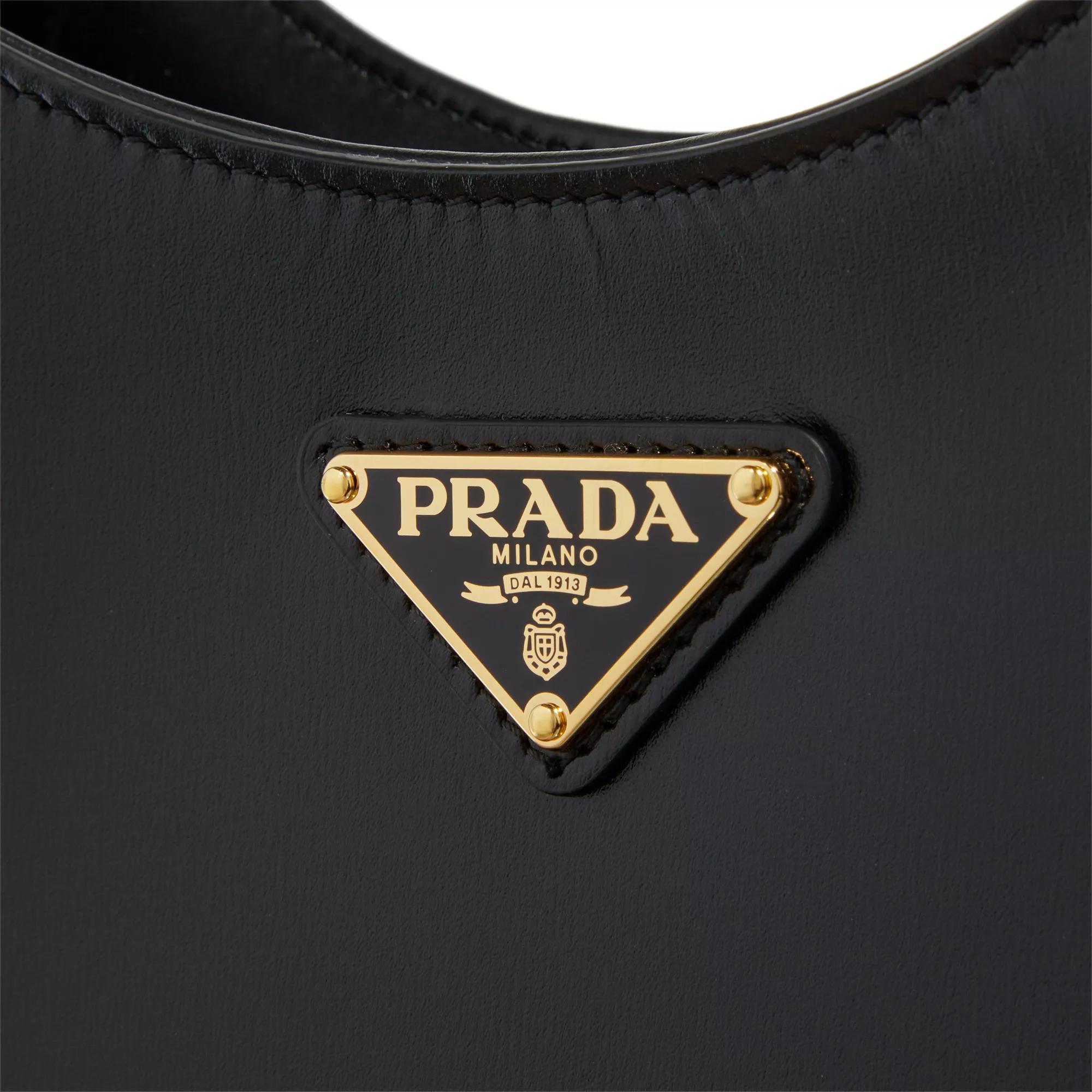 Prada Hobo bags Leather Shoulder Bag in zwart
