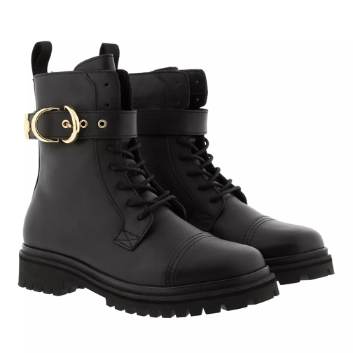 Versace Jeans Couture Tank Combat Boots Black Ankle Boot