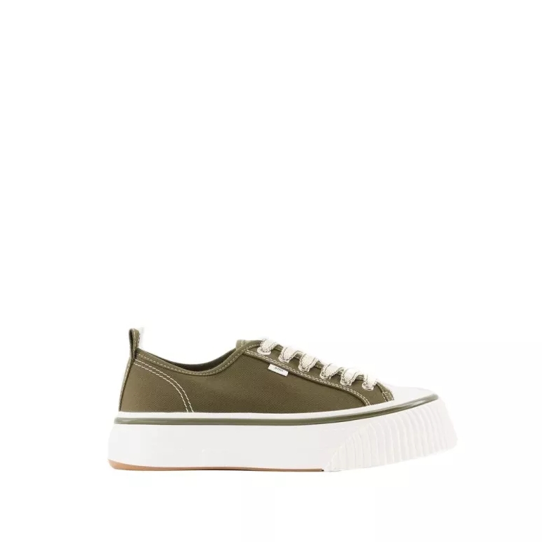 AMI Paris Low-Top-Sneaker Low Top 1980 Sneakers - Cotton - Dark Olive Green