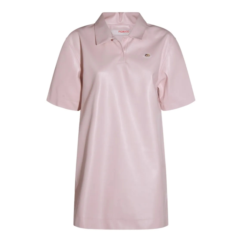 Fiorucci Mini-robe Mini Dress With Polo Collar White