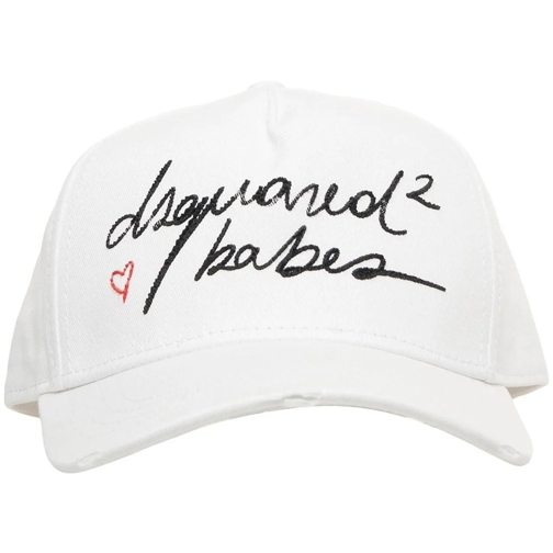 Dsquared2 Mütze Baseball cap with logo weiß