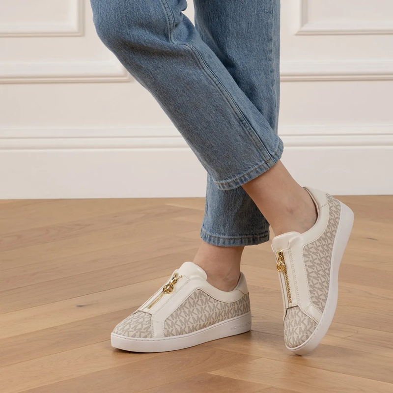 MICHAEL Michael Kors Low-Top-Sneaker Keaton Zip Slip On Vanilla(Image 2)