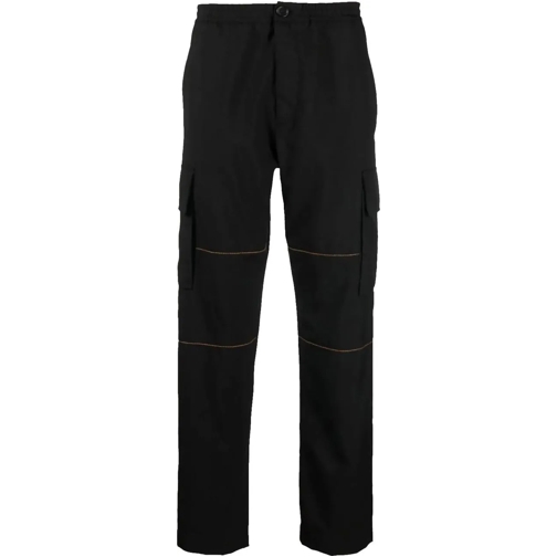 Marni Pantalon décontracté Cargo Trousers Black schwarz