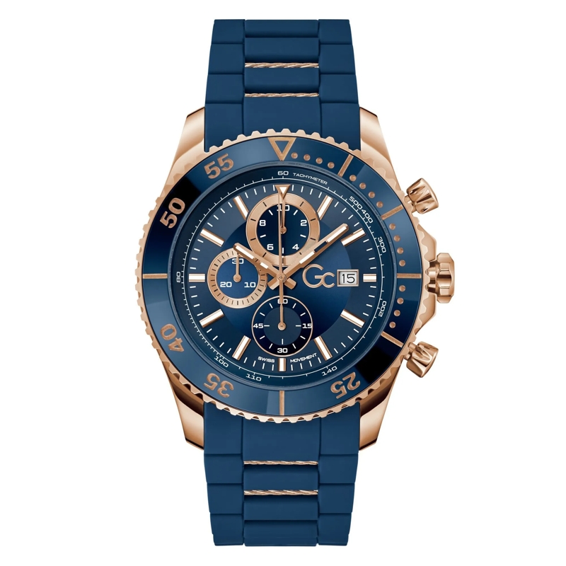 GC Quarzuhr Quarz-Chronographenuhr Gc Speedracer blau