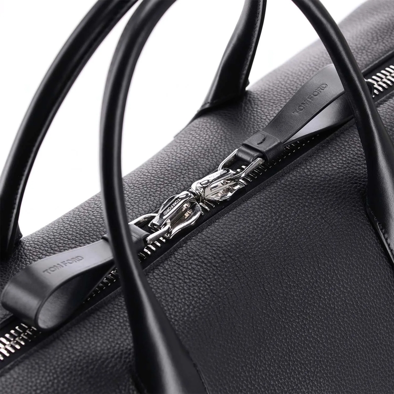 Tom Ford Schultertasche Weekender aus Leder schwarz(Image 4)