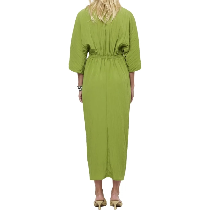 DANTE6 Midikleid Dante 6 Bradshaw Pleated Long Dress Jurken Groen 2 grün(Image 3)